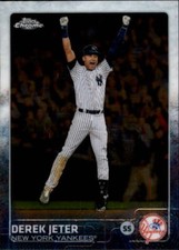 2015 Topps Chrome #1 Derek Jeter New York Yankees - NM-MT