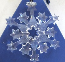 SWAROVSKI 2004 CHRISTMAS HOLIDAY Large Crystal Snowflake ORNAMENT w/ BOX