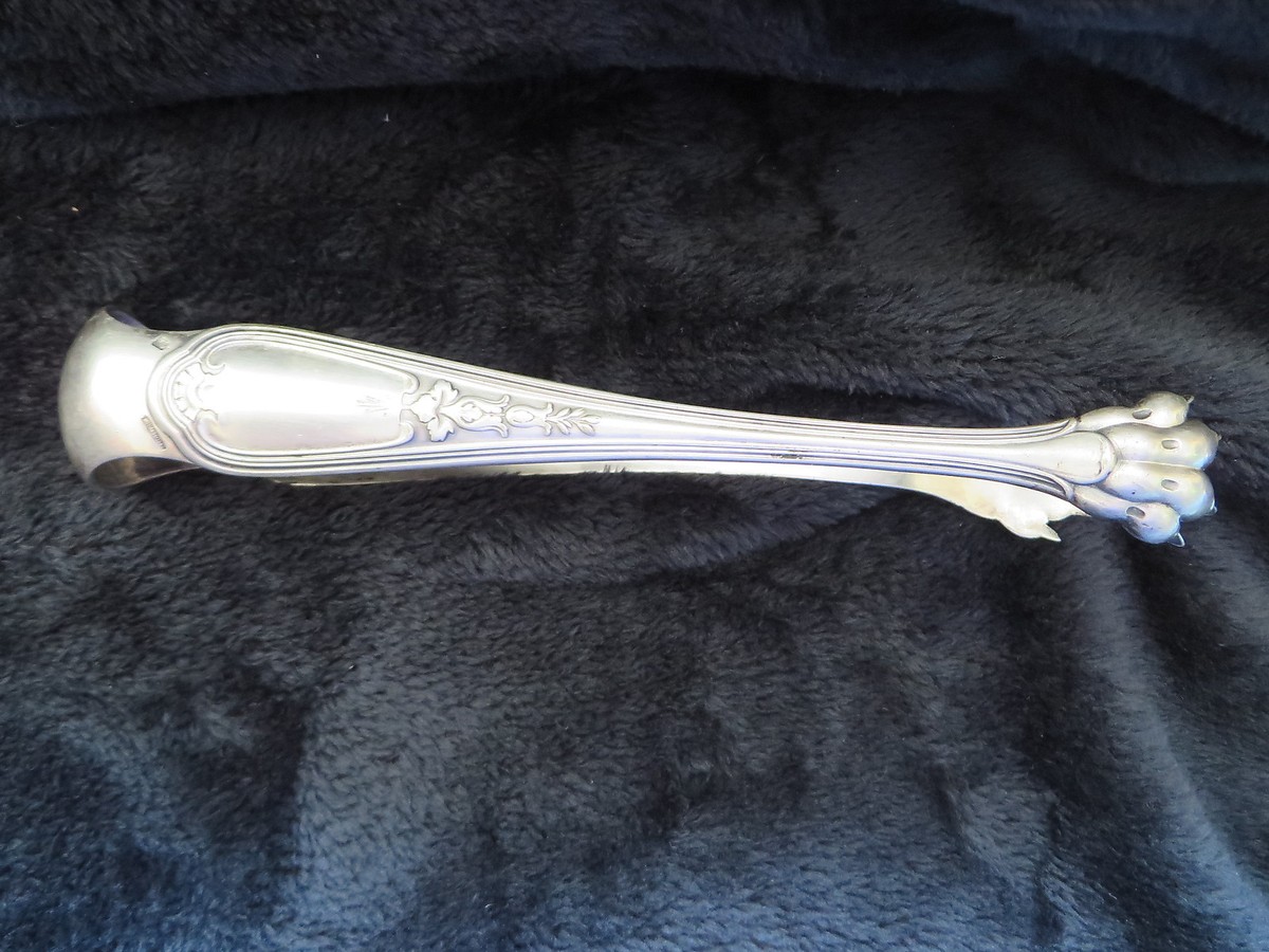 PINCE À SUCRE / glaçons CHRISTOFLE métal argenté Modèle FILET VIOLONNE 16 cm EUR 35,00 - FR