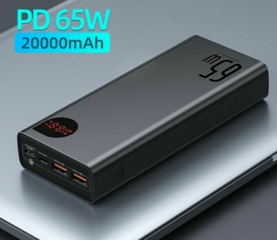 22.5w/ 65w Power Bank 20000mah Portable Fast Charging Type C Pd External Battery