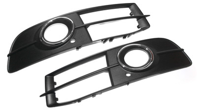 Luftführungsgitter Set Original Audi A6 4F S-Line Exterieur Tuning Schwarz OEM
