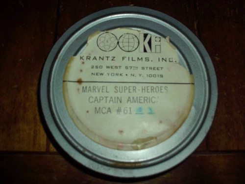 VINTAGE MARVEL SUPER HEROES RARE CAPTAIN AMERICA KRANTZ FILMS 35MM TV FILM 1967