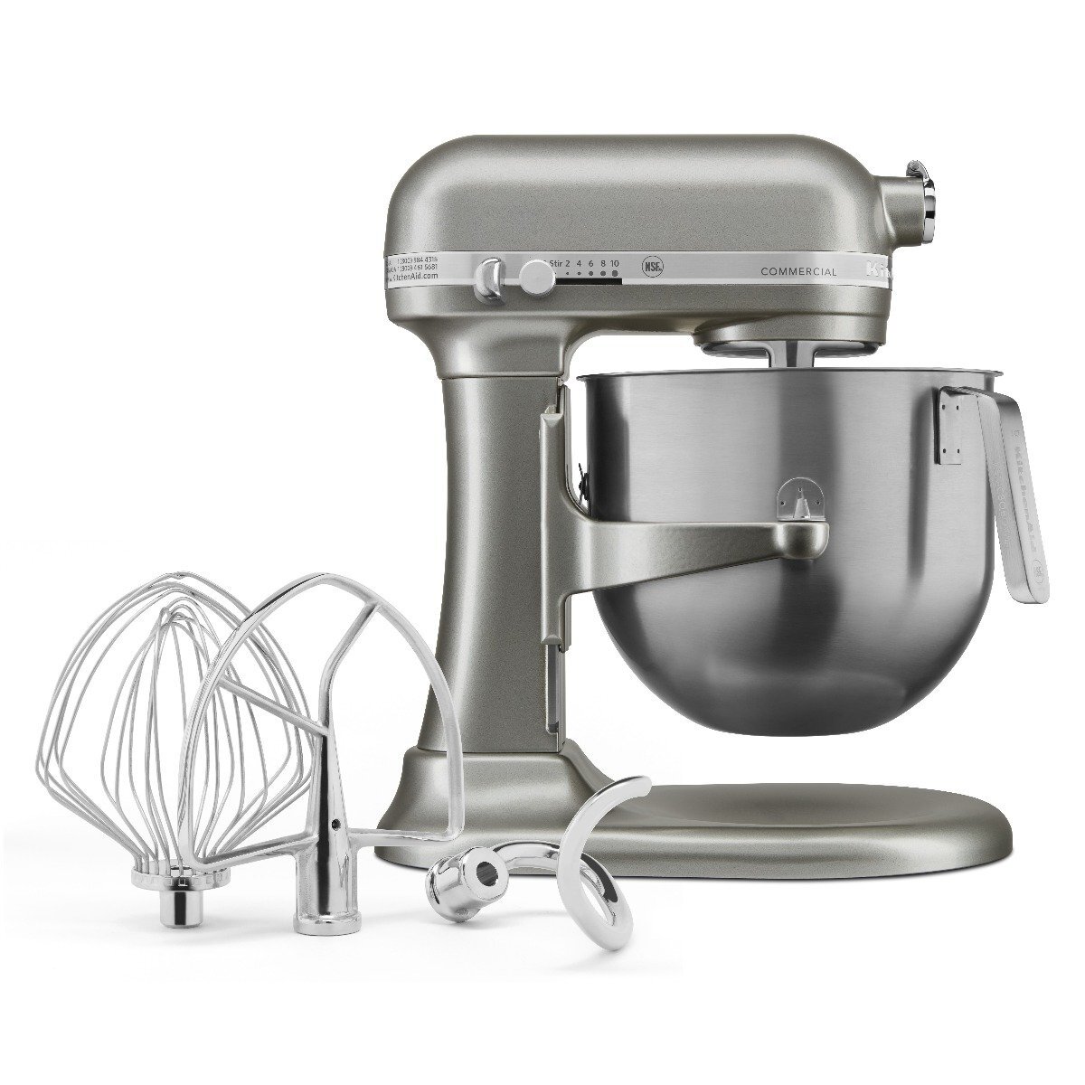 KitchenAid Commercial 8-Quart Stand Mixer Contour Silver