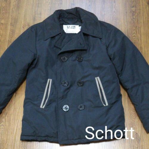 Schott Peacoat Down Jacket Size 36 M73141 Authentic Men Used from Japan - Photo 1/12