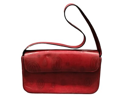 CARTIER Must De Cartier Bordeaux Patent Leather Must de Cartier