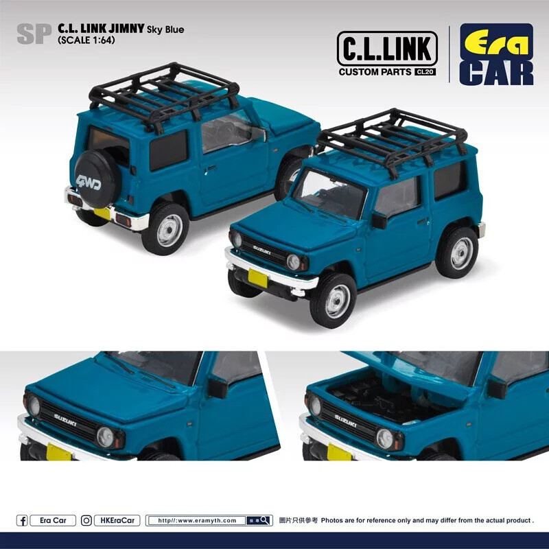 Era Car 1/64 Die-cast Model Car - #SP C.L.Link Jimny Sky Blue