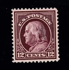 US 417 12c Franklin Unused XF OG NH SCV $100(BB9)