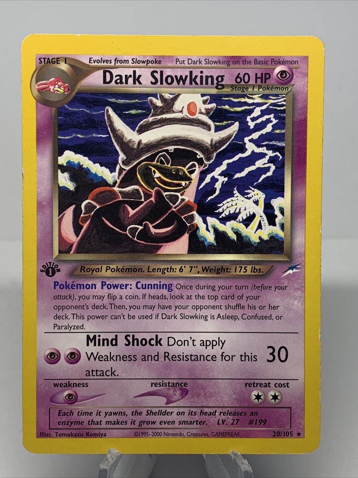 Pokemon Dark Slowking 20/105 Rare Non-Holo 1st Edition Neo Destiny