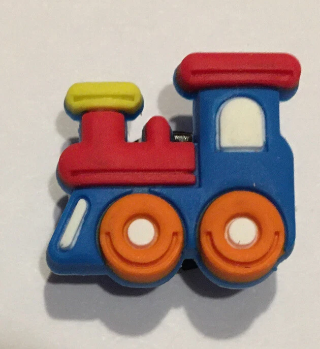 1 Schuh Pin- Shoe Charms - Anstecker für Crocs - Clogs - LOK - LOKOMOTIVE -