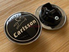 Carlsson Black Bonnet Flat Star Badge For Mercedes Benz A B C E S Slk Class 57mm
