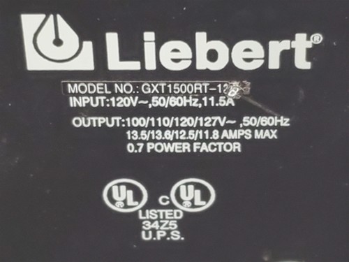 ⭐️⭐️⭐️⭐️⭐️ Liebert UPStation GXT-GXT 1500RT-120B **NEEDS BATTERIES** - Picture 18 of 18