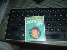 1971 Topps Scratch Off Insert Red Interior Unscratched Jim Spencer Angels
