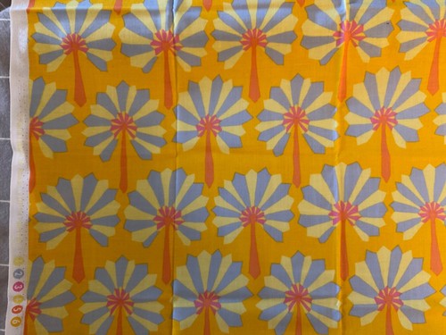 KAFFE FASSETT PALM FAN YELLOW fat quarter GP114 original issue 2 available - Picture 2 of 2