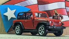 WELLY 3" JEEP WRANGLER RUBICON [RED] LOOSE 3 INCHES USA STOCK!!!