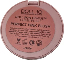 Doll 10 PERFECT PINK FLUSH Doll Skin Genius Cheek Flush 0.14 oz NEW