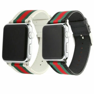 Luxury Leather Strap Band For Apple Watch Series SE/6/5/4/3/2/1 44/42 40/38mm