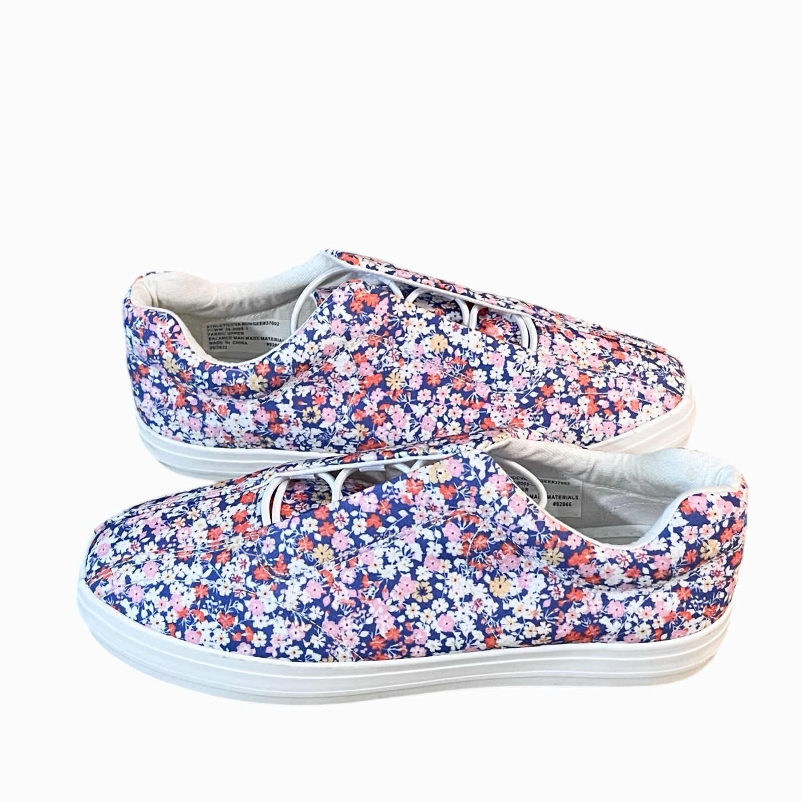 Comfortview Womens Slip On Sneaker Size 7.5 WW Double Wide White Purple