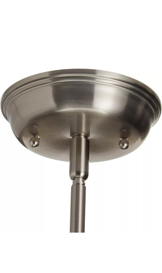 CANARM IPL222B01BN Polo 1 Light 9" Rod Pendant, Brushed 1 Light, Silver  - Image 2 of 3