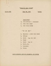 1942 TREASURY STAR PARADE ORIGINAL RADIO SHOW SCRIPT ILKA CHASE DINAH SHORE WWII