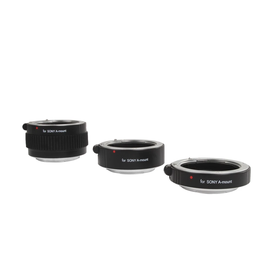 Movo Auto Focus Macro AF Lens Extension Tube Set for Sony Alpha DSLR Camera - Image 4 of 4