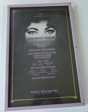 The Little Foxes Elizabeth Taylor Broadway Window Card Poster Triton Gallery NY