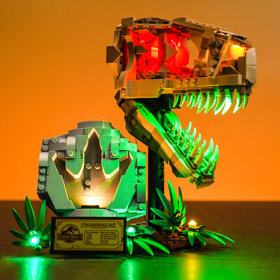 LocoLee LED Light Kit for Lego 76964 Dinosaur Fossils: T. rex Skull Lighting Set
