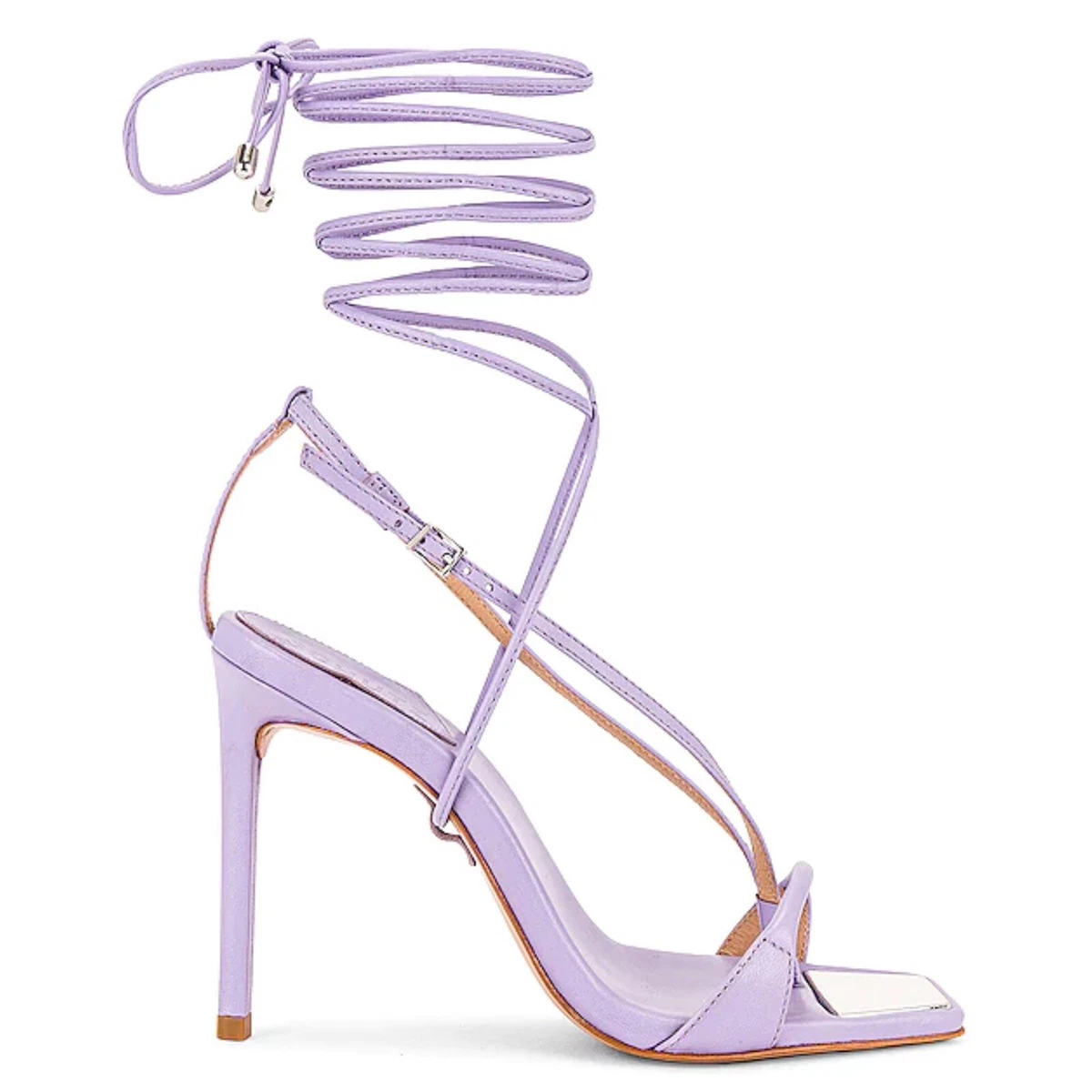 Mynx Shoes-Ankle Tie- Lavender High Heels – Purple Mynx