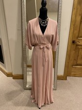 Reformation Winslow Wrap Maxi Dress in Blush Pink US Small