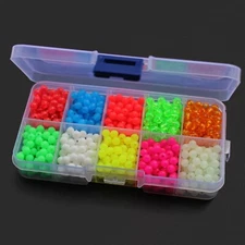1000 pcs/Box 5mm UV Plastic Fishing Beads Round FloatingLure Bait Fishing Tackle