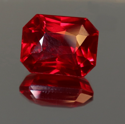 Natural Blood Red Ruby Emerald Cut 12.10 Ct Burma Certified GIE Loose Gemstone - Picture 2 of 8