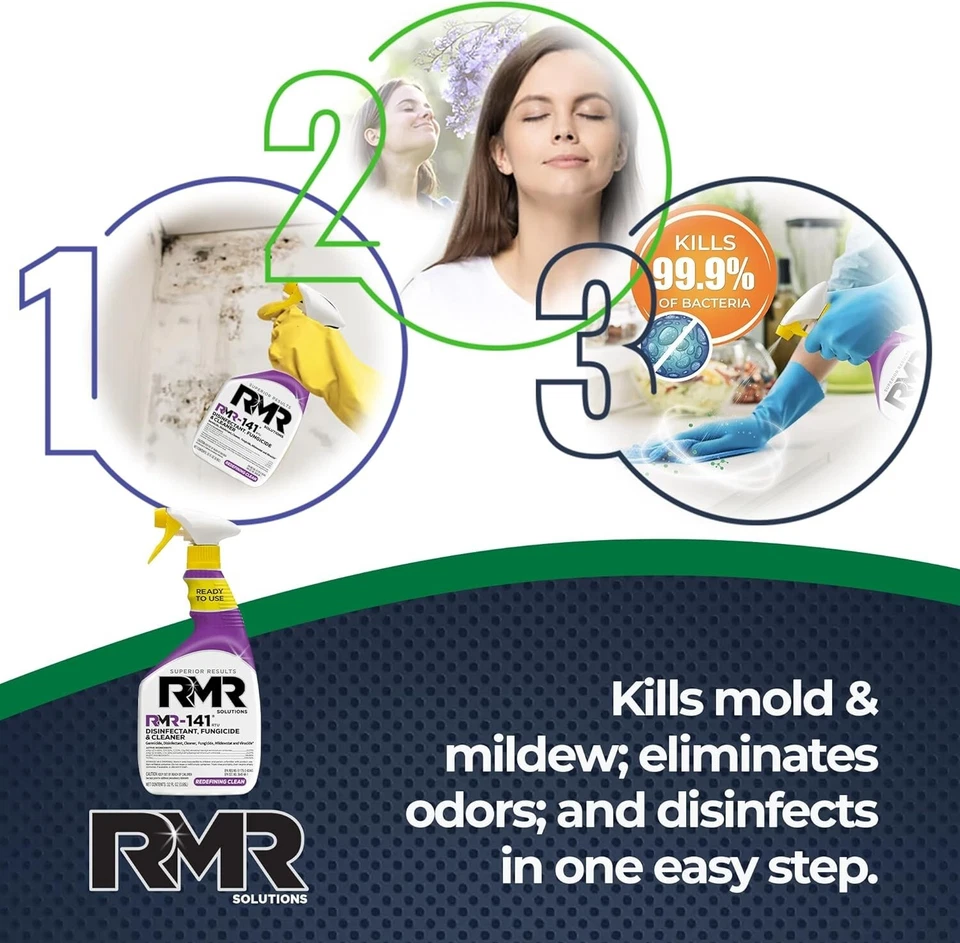RMR-141 RTU Disinfectant, Fungicide and Cleaner 32FL Oz - Image 4 of 4