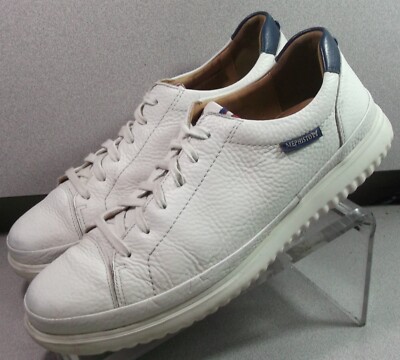THOMAS MMPF70 MEN SHOE SIZE 9 M (EURO 8.5) WHITE LEATHER SNEAKER BY MEPHISTO