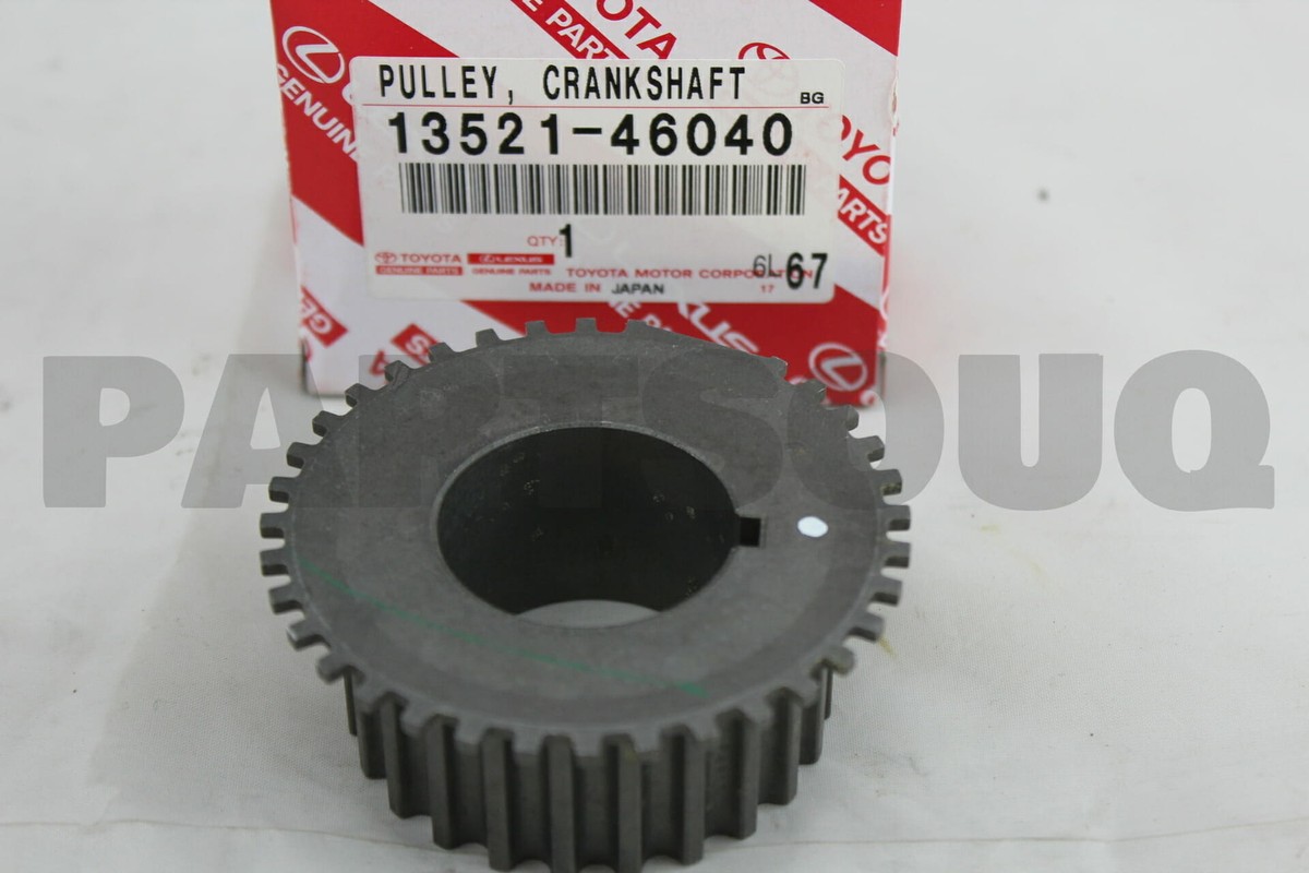 1352146040 Genuine Toyota PULLEY, CRANKSHAFT TIMING 13521