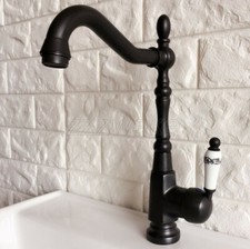 Oil Rubbed Brass Ceramics Handles Bathroom Basin Sink Mixer Tap Faucet znf385