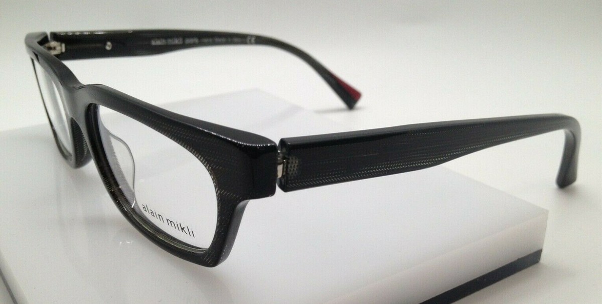 Alain Mikli A03091 Black Striped 003 Plastic Eyeglasses Frame 51