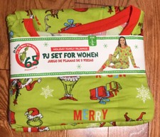 DR. SEUSS THE GRINCH PAJAMA SET SIZE LARGE NEW WITH TAGS