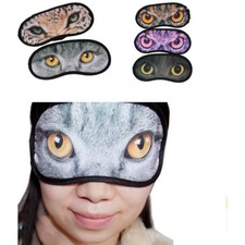 Travel Eye Mask Sleep Soft Shade Cover Rest Relax Sleeping Blindfold Animal
