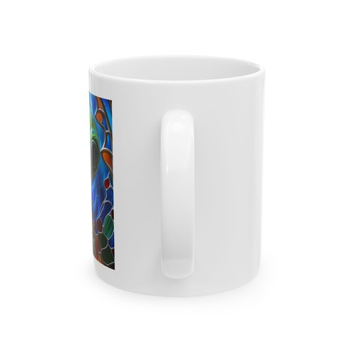 Taza de cerámica alienígena vitral, 11 oz. - Imagen 4 de 5