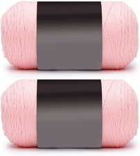 Jumbo Petal Pink Yarn, 2 Pack 14oz, Worsted 4 Medium, Knitting Crochet