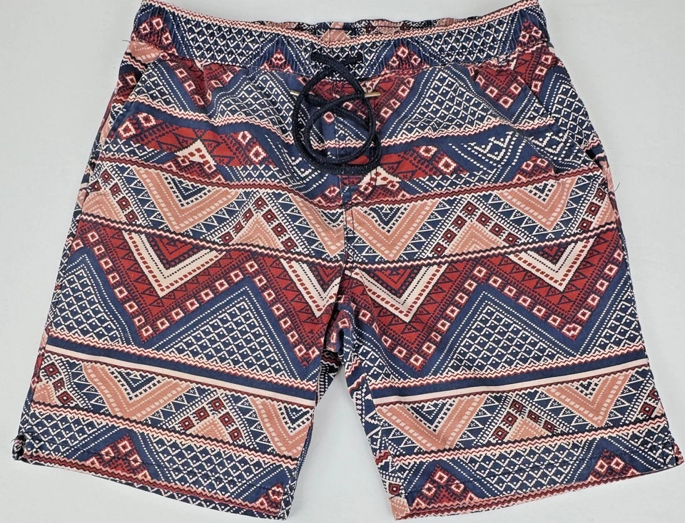 21 Pantalones Cortos Para Hombre An American Brand Talla 32 - Ropa de Calle Colorida Estampado Azteca Foto 2 de 4