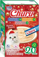 Churu Cat Treats Lickable Squeezable Creamy Pur e Cat Treat W/ Vitamin E 0.5oz