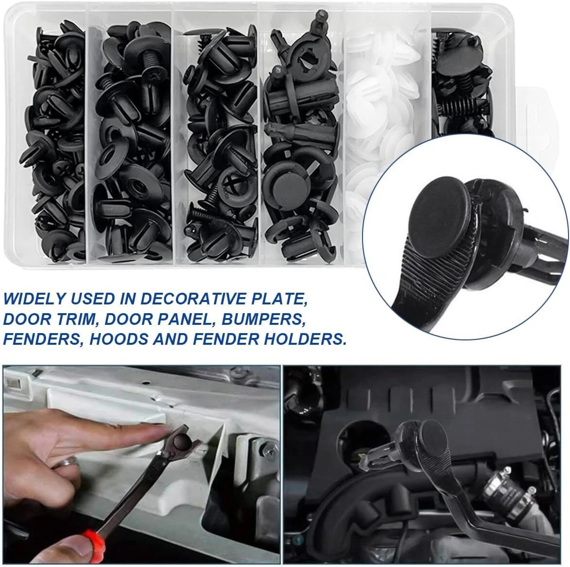 For Dodge Car 100X Box Set Bumper Fender Liner Push Type Retainer-Clips Fastener