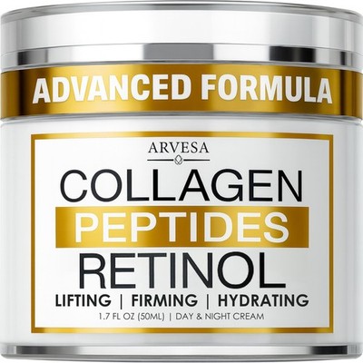 Retinol Cream for Face with 1.7 Fl Oz (Pack of 1), Collagen+Retinol+Peptides 