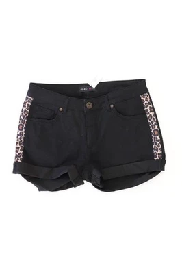 ✅ Short en jean Melrose pour femme taille 38, M noir en coton ✅ - Photo 1/4