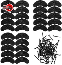 Heel Plates 30 PCS Rubber Shoes Heel Taps Tips Repair Pad for Boots and Shoes