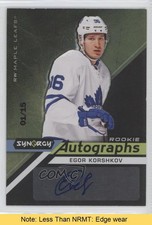 2020-21 Synergy Rookie Black Achievement 1/15 Egor Korshkov #AR-EK Auto READ um0