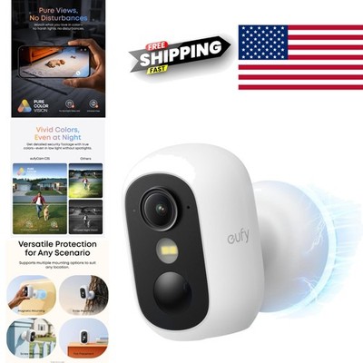 Waterproof Security Camera with Battery Power for Flexible Installation