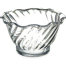 Carlisle 453007 5 Oz. Clear Tulip Dessert Dish - 24 / CS