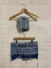 2 piece denim mini set PLT size 12