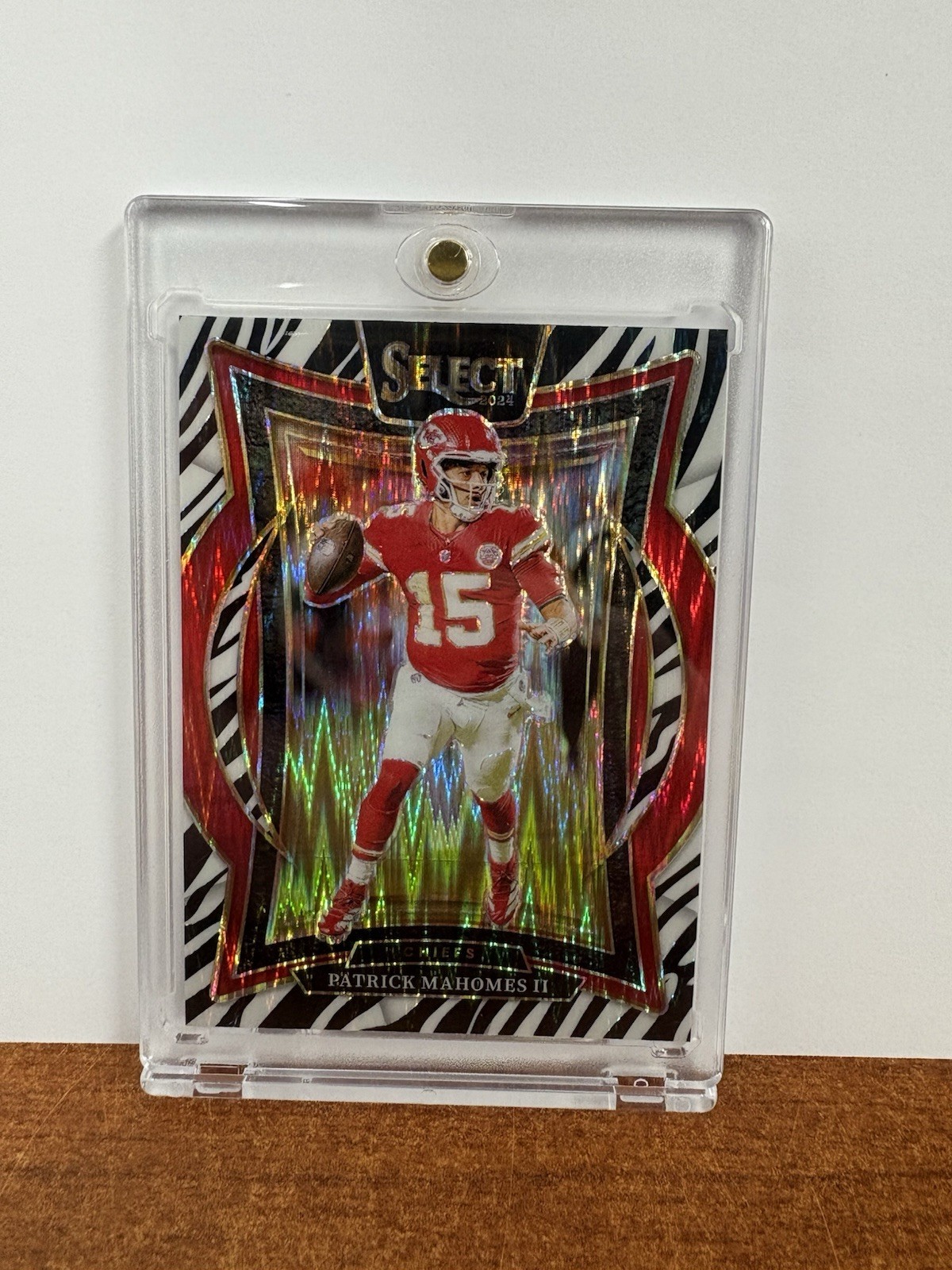 2024 Panini Select - Concourse Patrick Mahomes II #33 Zebra Prizm